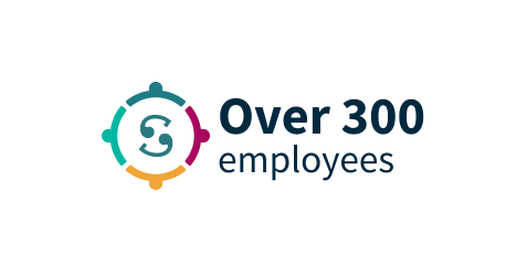 Over 350 employess